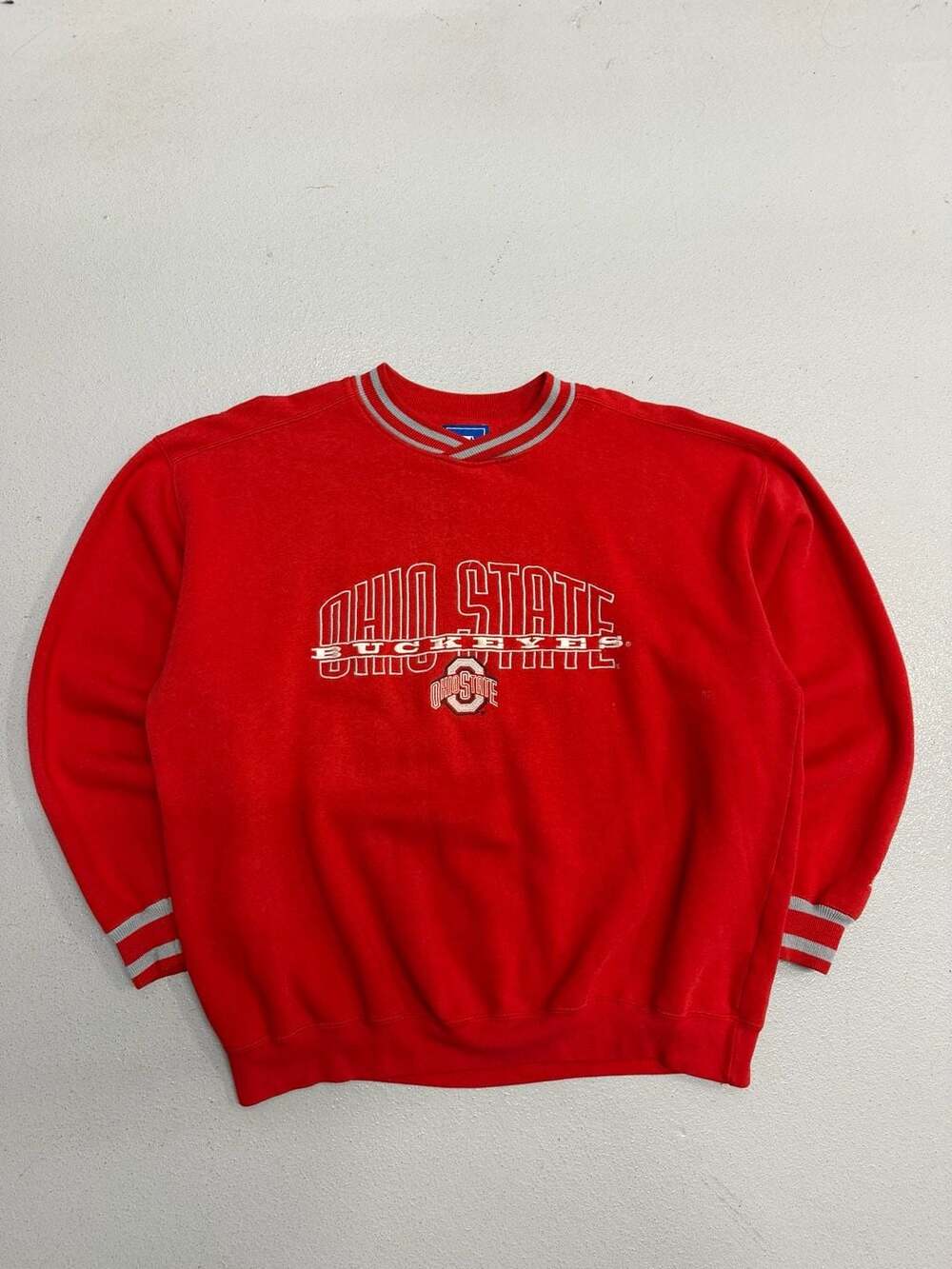 Vintage 90s Starter Ohio State Buckeyes NCAA Spellout Crewneck Sweatshirt